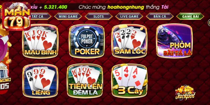 Giới thiệu về game bài Sâm Lốc ở cổng game Man79 Club